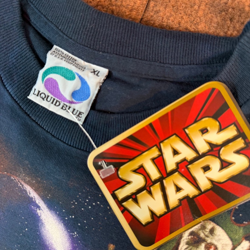 Liquid Blue Star Wars Darth Maul Tie Dye Shirt Mens XL Episode I Phantom Menace - Picture 2 of 9